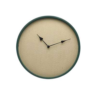 Nordic Style Wood And Rattan Material Wall Clock