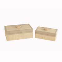 Lafite grass pattern jewelry storage boxes with leather cover  wholesale   for home decoration